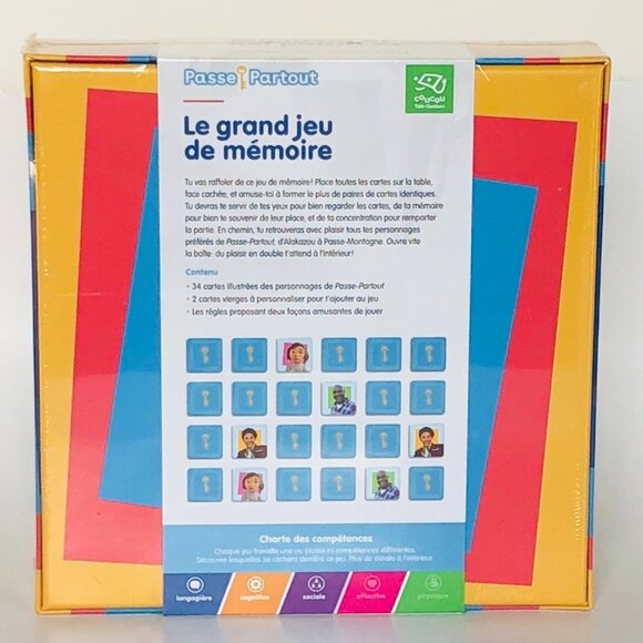 Brand New 🏭Passe-Partout Le Grand Jeu de Mémoire French Memory Game - Picture 11 of 13